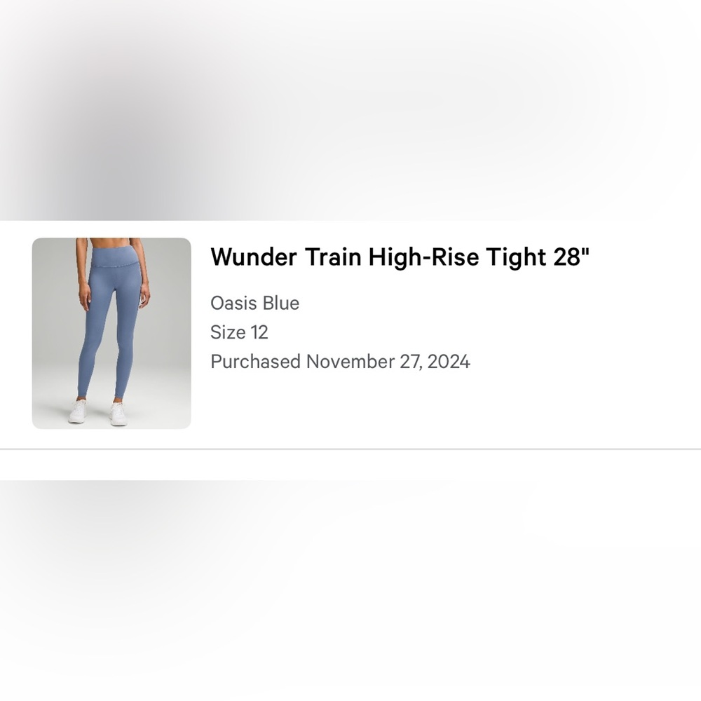 Wunder Train High-Rise Tight 28" in Blue